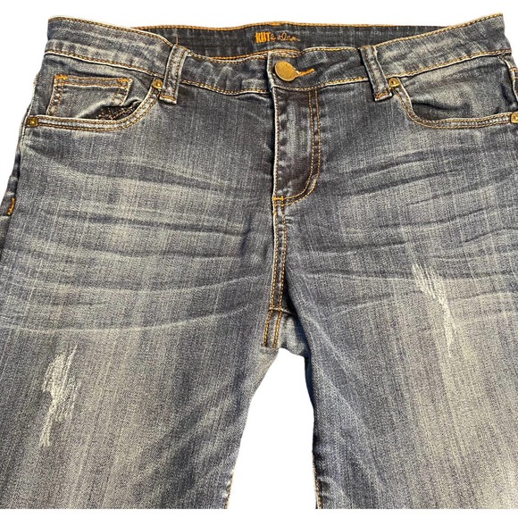 Kut From The Kloth Womens Jeans Sz 10 Med Wash Boyfriend Mid-Rise - Picture 2 of 14
